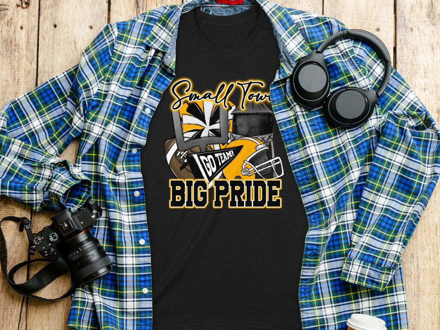 Jen Peete Designs Clothing T-shirts Pirates Small Town Big Pride Football Theme Spirit Shirt