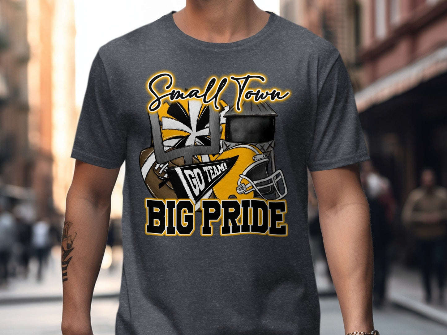 Jen Peete Designs Clothing T-shirts Pirates Small Town Big Pride Football Theme Spirit Shirt