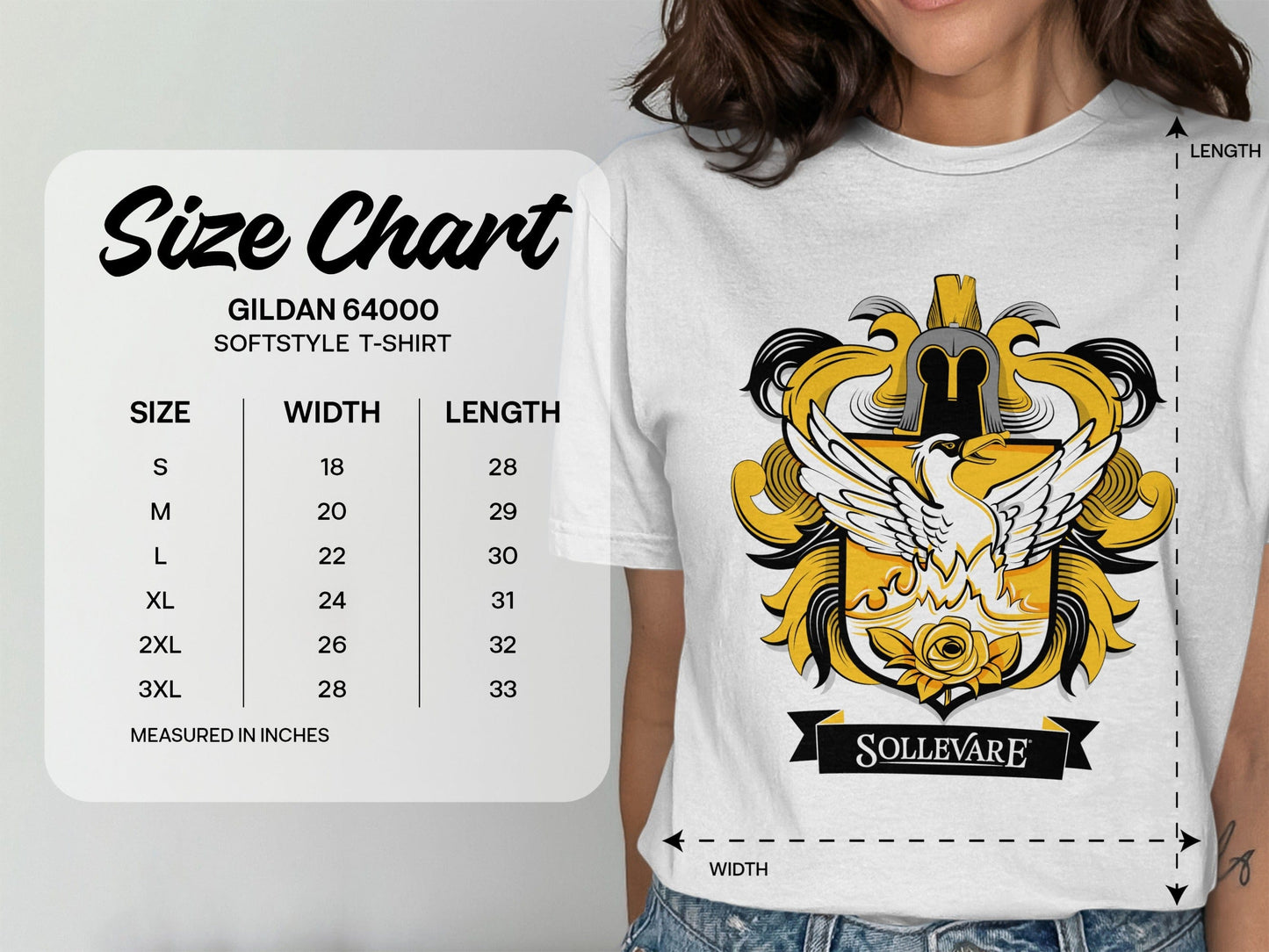 Jen Peete Designs Clothing T-shirts Sollevare Logo with Phoenix Crest Themed T-Shirts