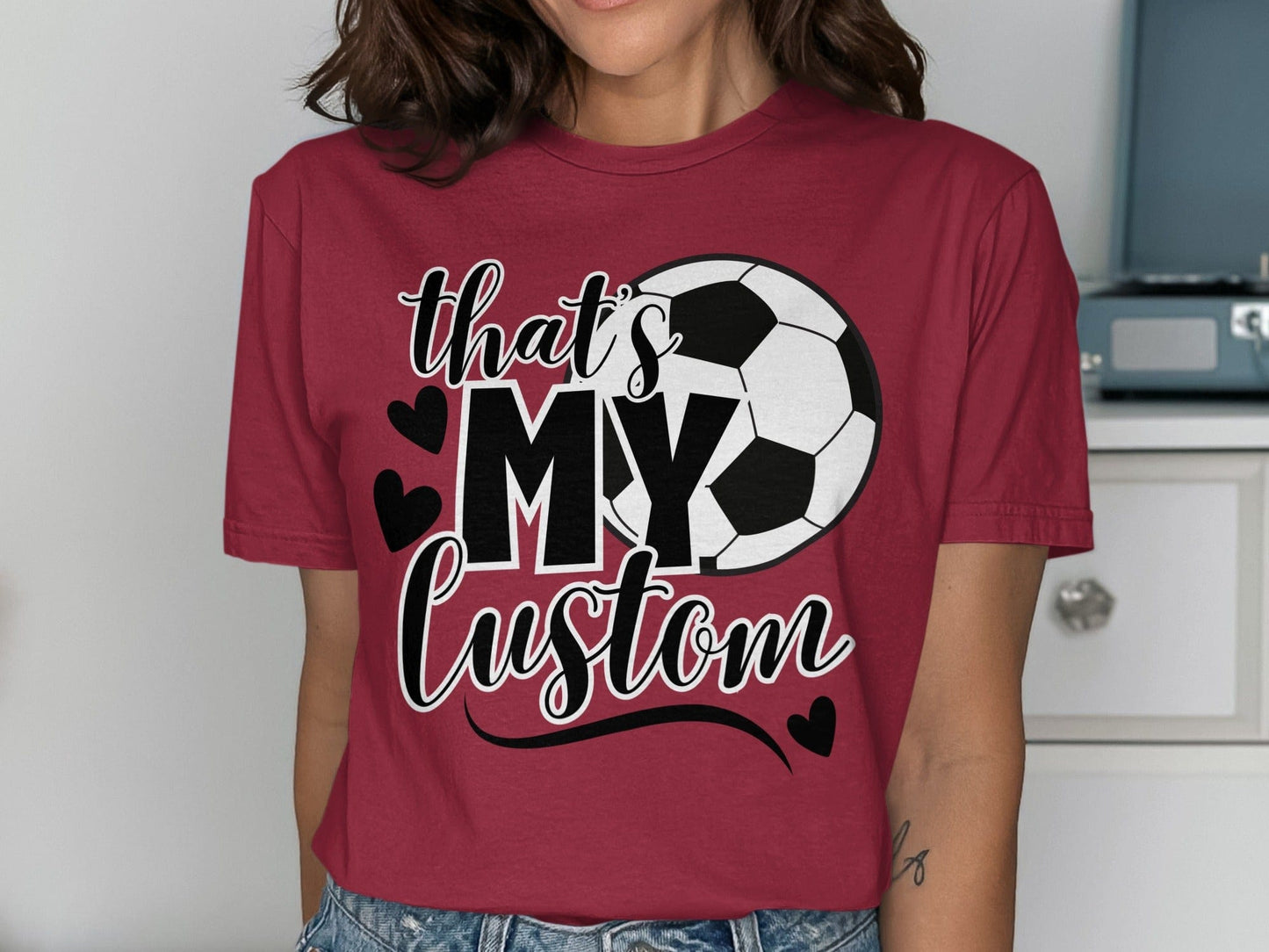 Jen Peete Designs Clothing T-shirts That's My (Custom Relation/Name) Soccer Spirit Shirt