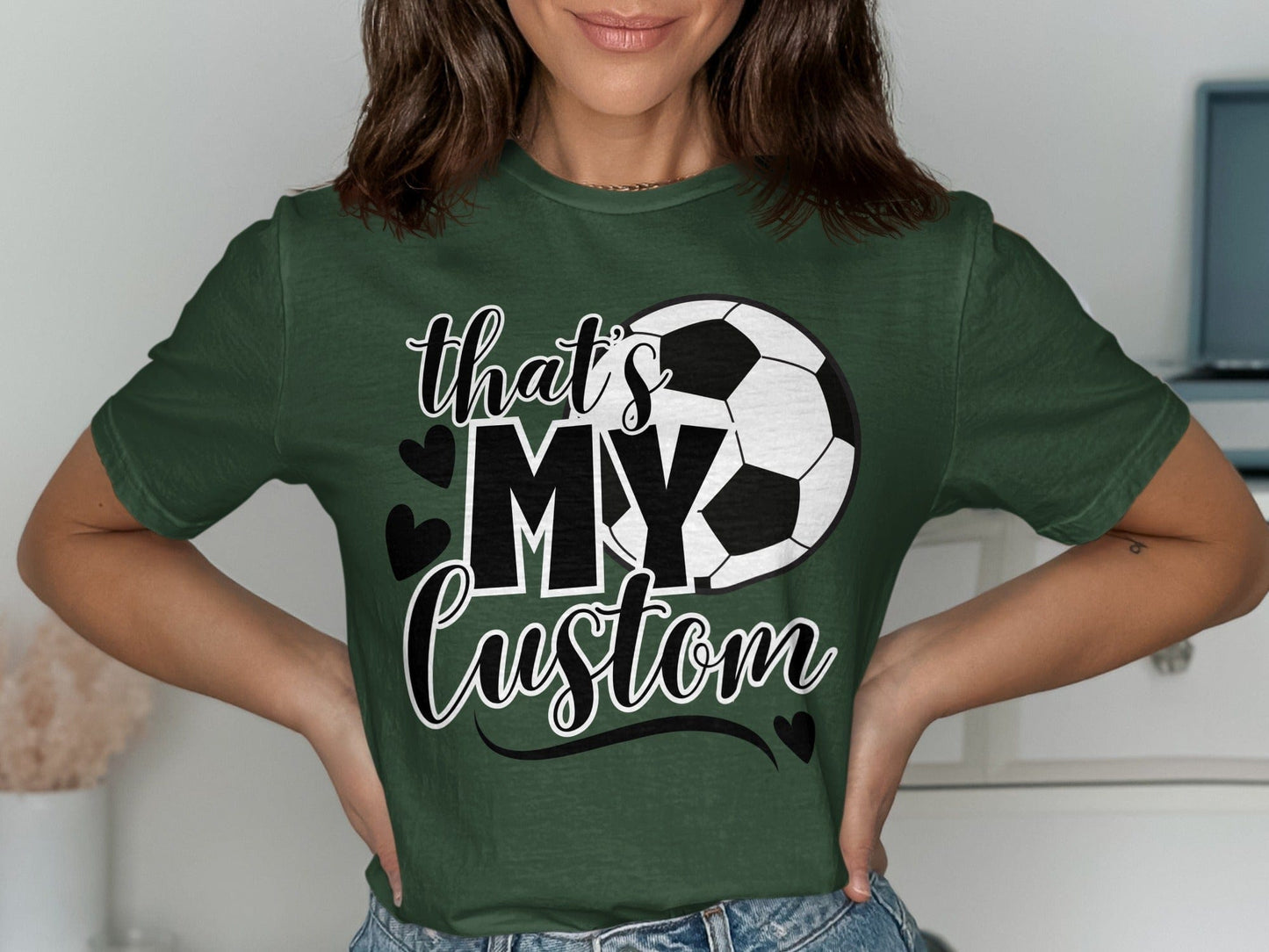 Jen Peete Designs Clothing T-shirts That's My (Custom Relation/Name) Soccer Spirit Shirt