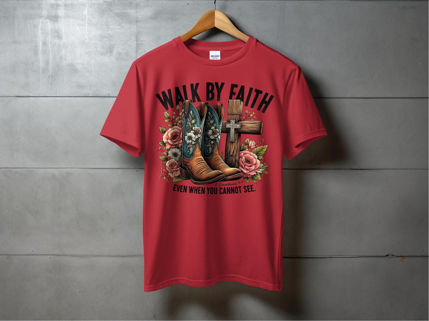 Jen Peete Designs Clothing T-shirts Walk By Faith Graphic T-Shirts