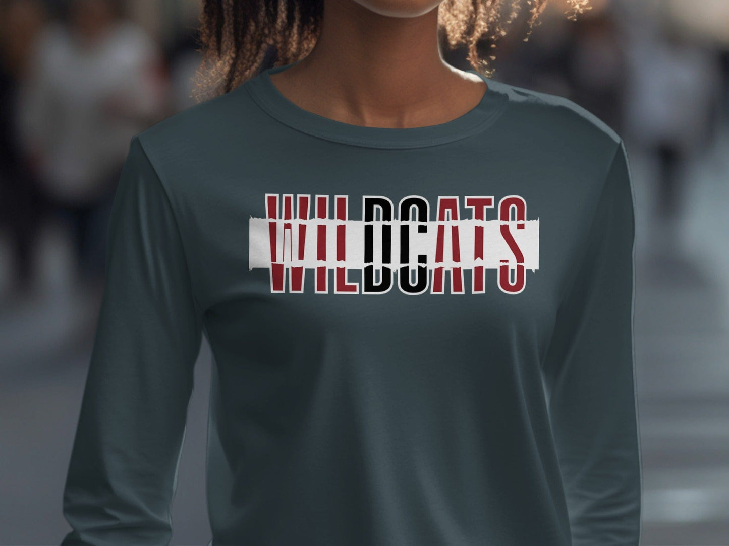 Jen Peete Designs Clothing T-shirts Wildcats Text Design Graphic Tops