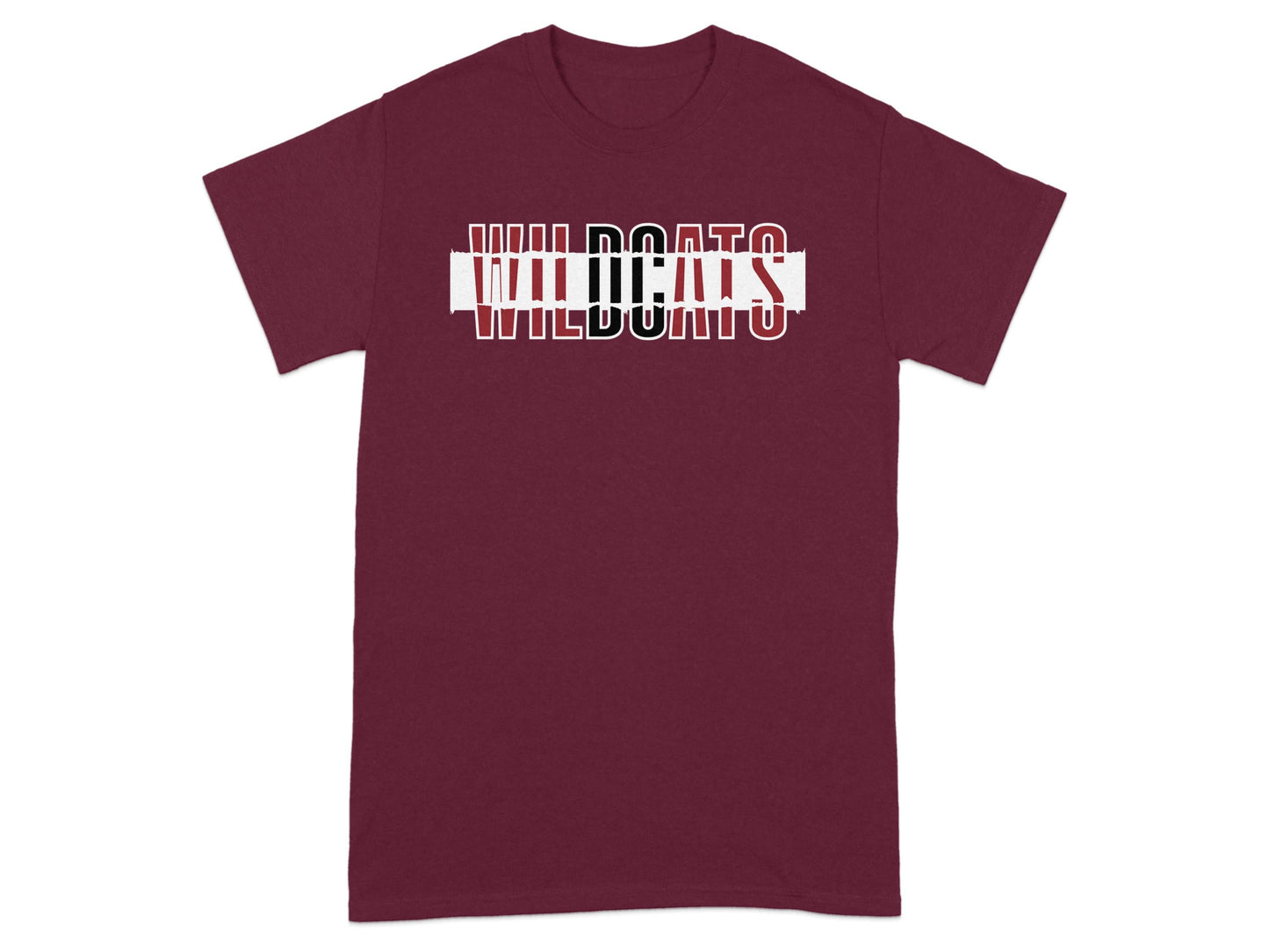 Jen Peete Designs Clothing T-shirts Wildcats Text Design Graphic Tops