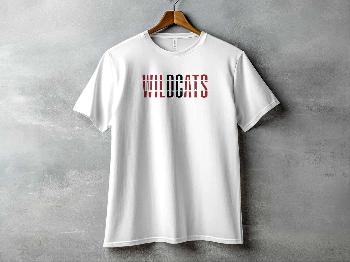 Jen Peete Designs Clothing T-shirts Wildcats Text Design Graphic Tops