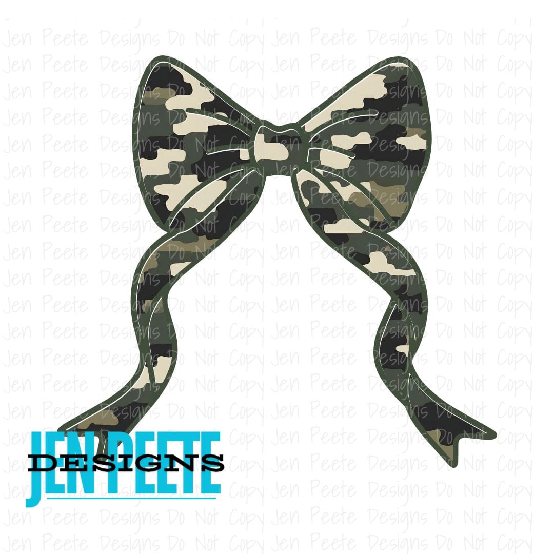 Jen Peete Designs Digital Camo Bow Bundle