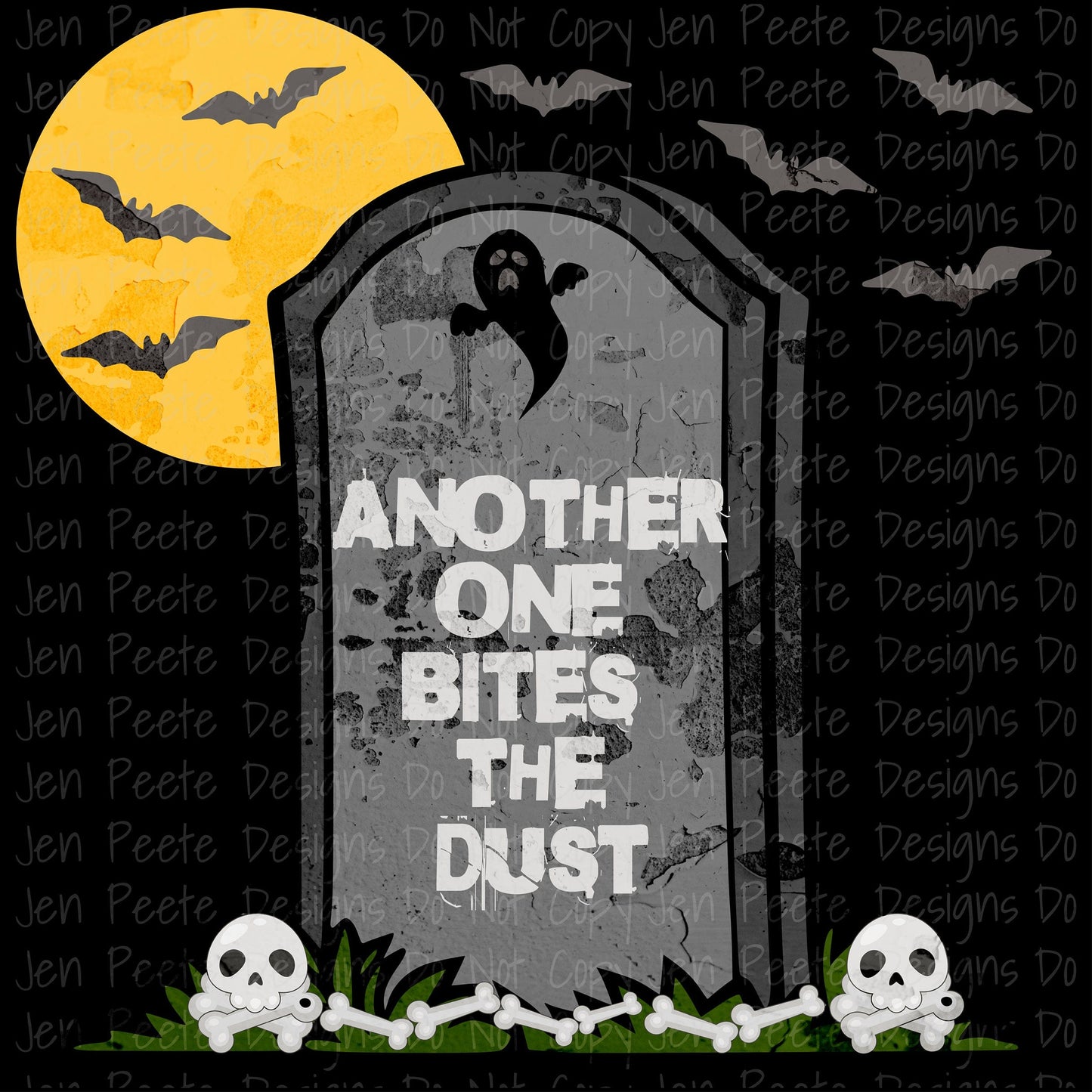 Jen Peete Designs Digital Halloween Tombstones