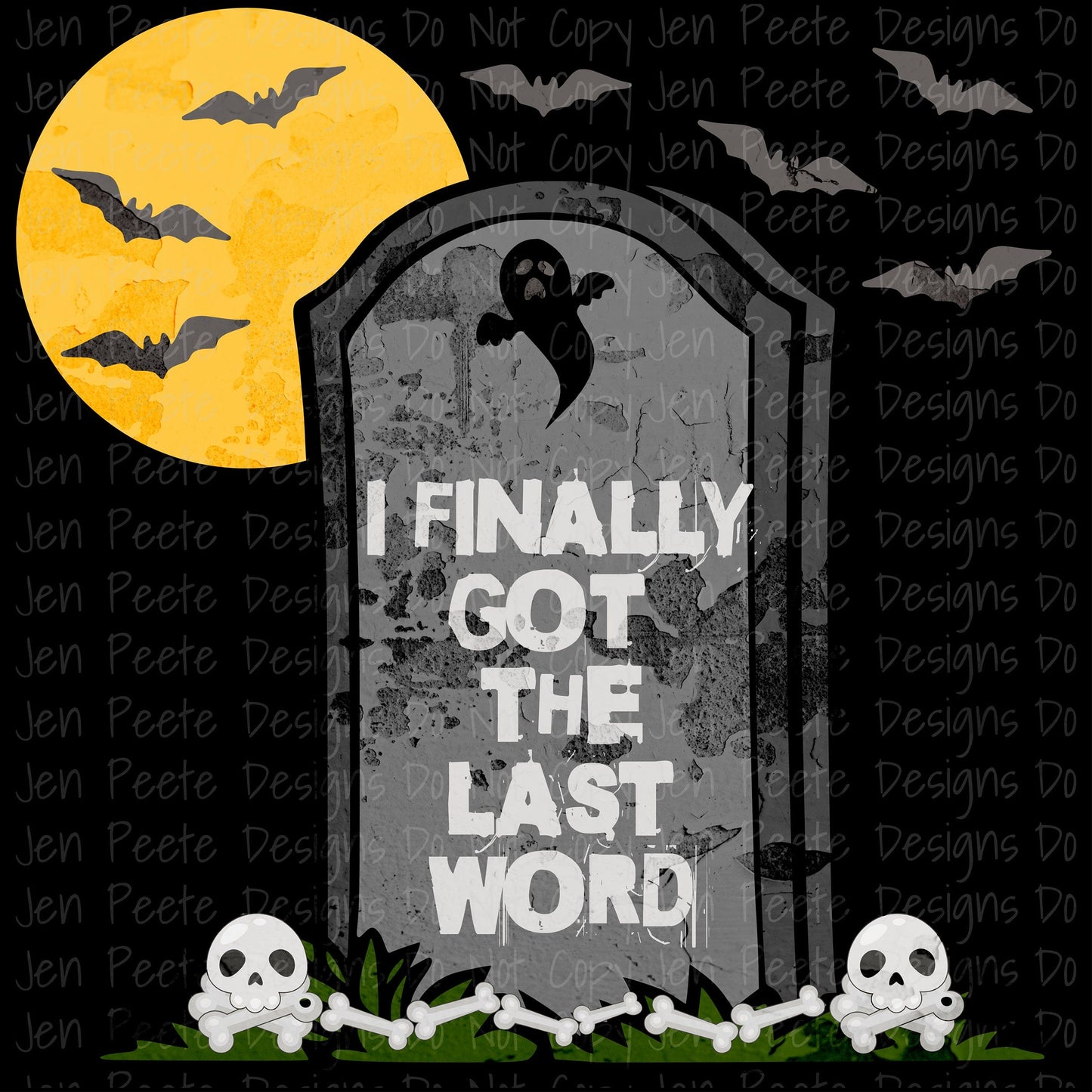 Jen Peete Designs Digital Halloween Tombstones