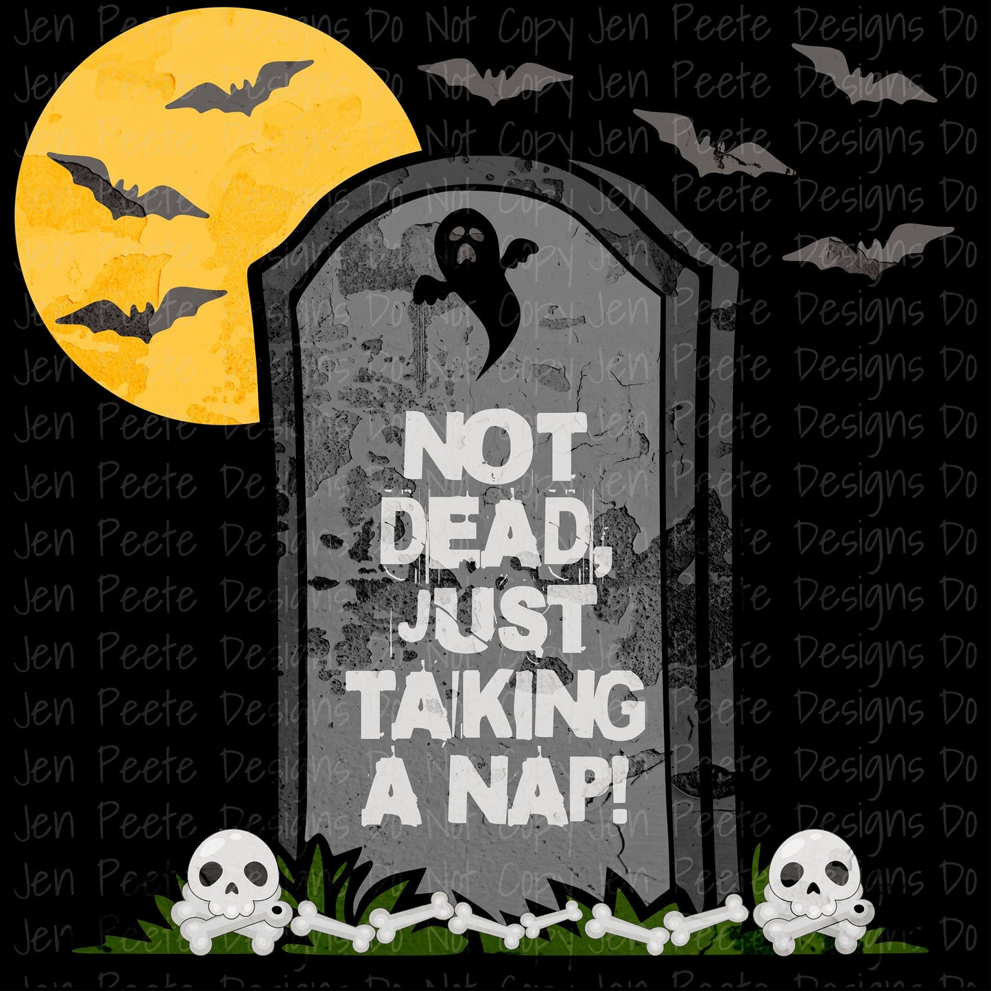 Jen Peete Designs Digital Halloween Tombstones