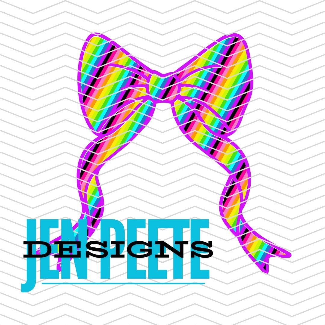 Jen Peete Designs Digital Neon Bow Bundle
