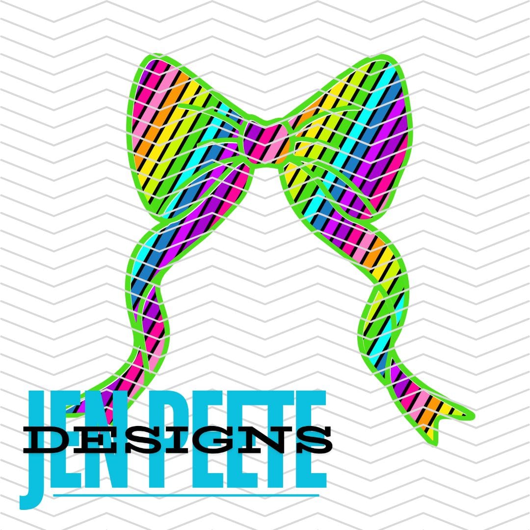 Jen Peete Designs Digital Neon Bow Bundle