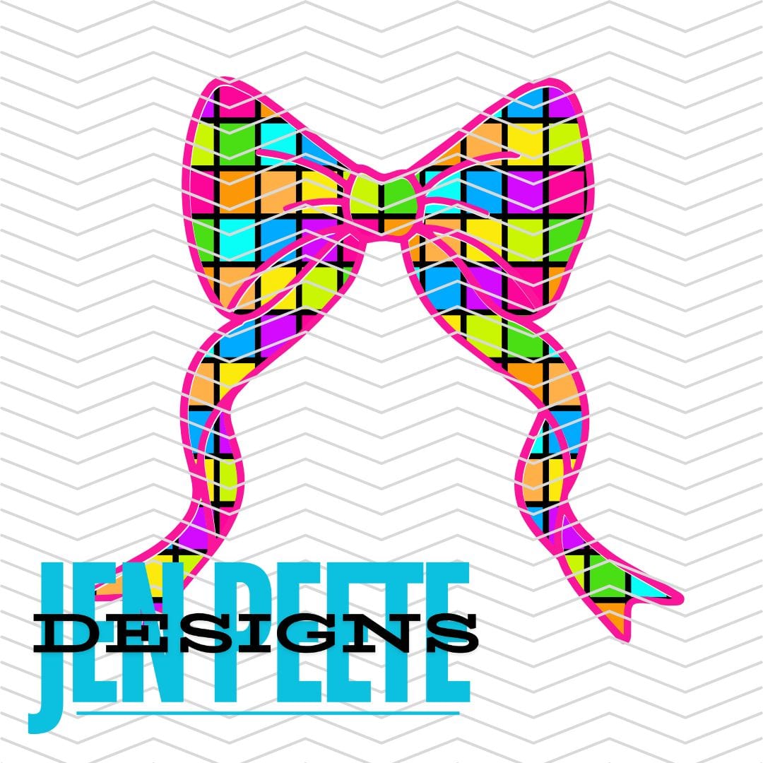 Jen Peete Designs Digital Neon Bow Bundle