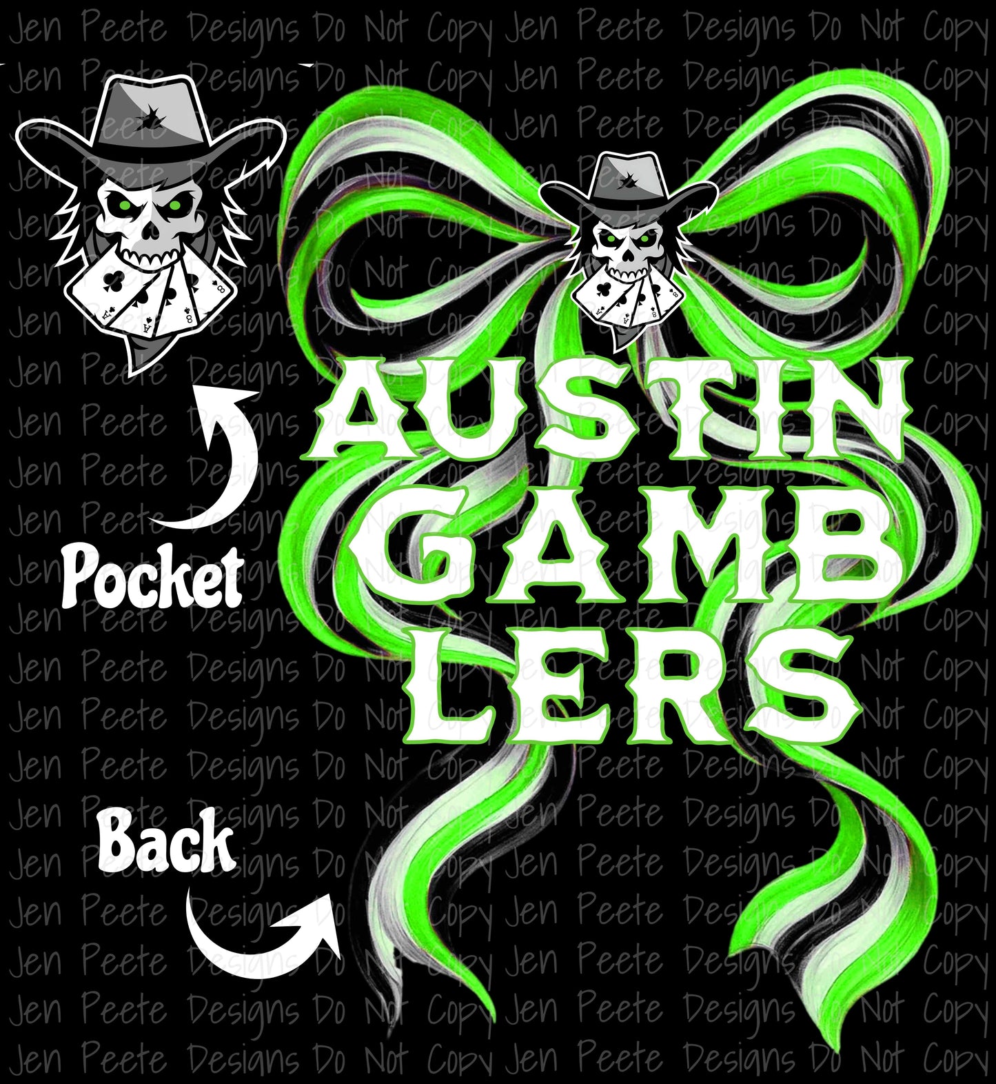 Jen Peete Designs Digital PBR Teams Croquette Ribbon Bundle – Colorful Logos for Pro Bull Riding Fans