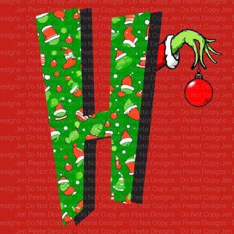 Jen Peete Designs Digital The Grinch Alpha