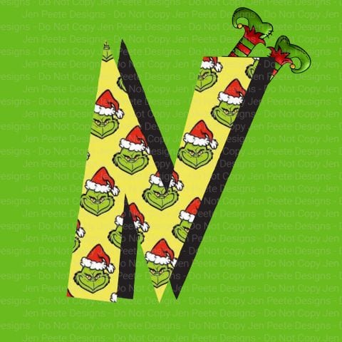 Jen Peete Designs Digital The Grinch Alpha