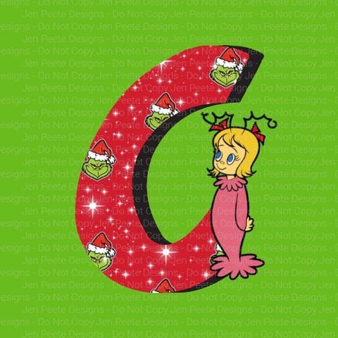 Jen Peete Designs Digital The Grinch Alpha