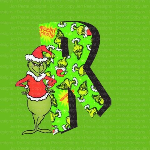Jen Peete Designs Digital The Grinch Alpha