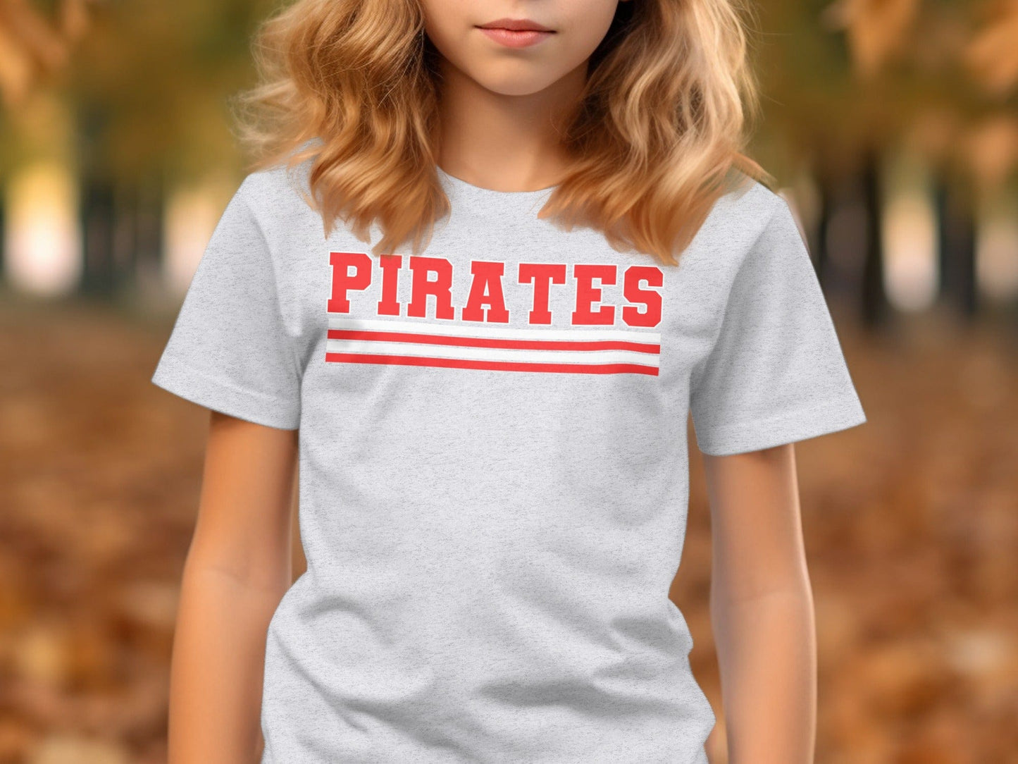 Jen Peete Designs Physical Item Bold Red Pirates T-Shirt