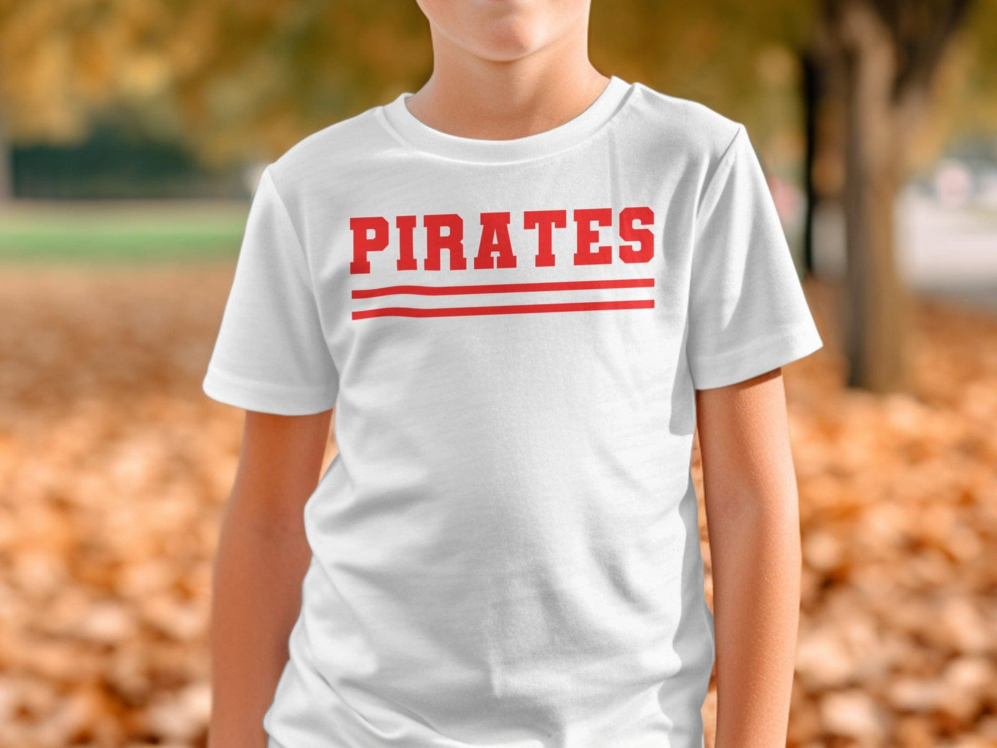 Jen Peete Designs Physical Item Bold Red Pirates T-Shirt