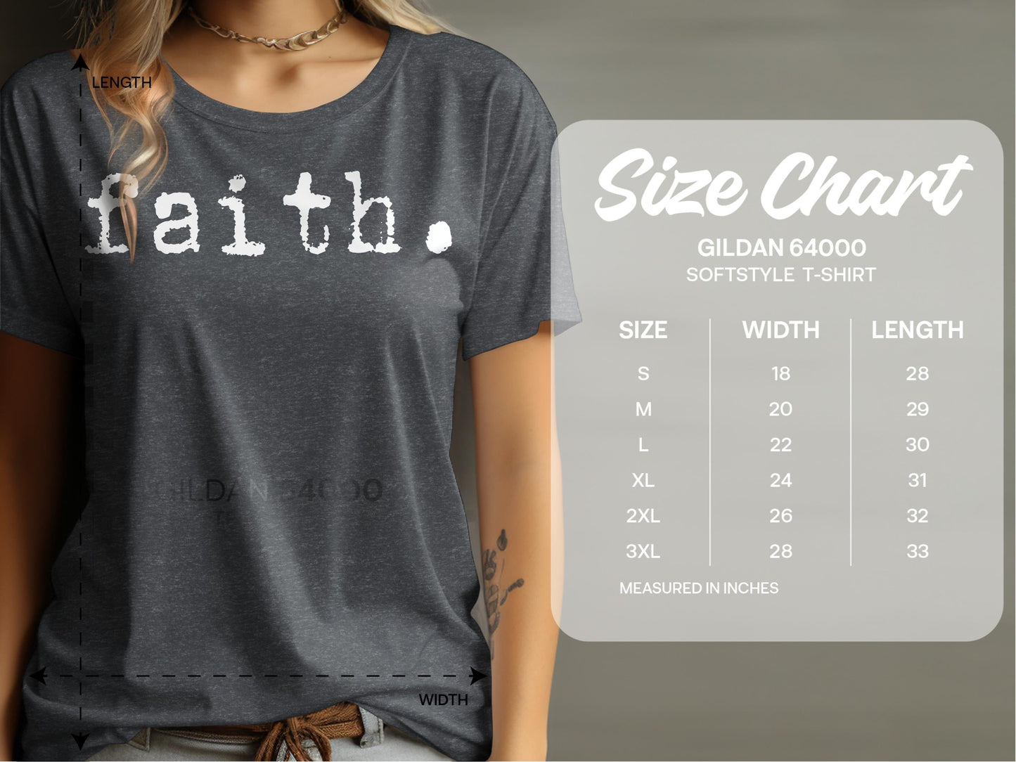 Jen Peete Designs Physical Item Faith Print Message Religious Belief Typography T-Shirts