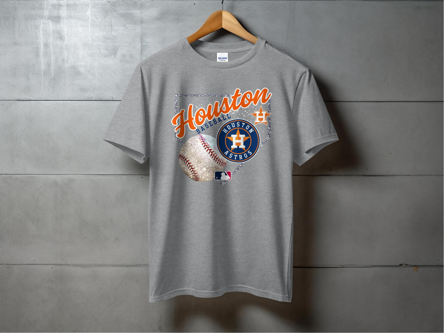 JPD Physical Item Houston Astros Baseball And MLB Team Design Awesome T-Shirt