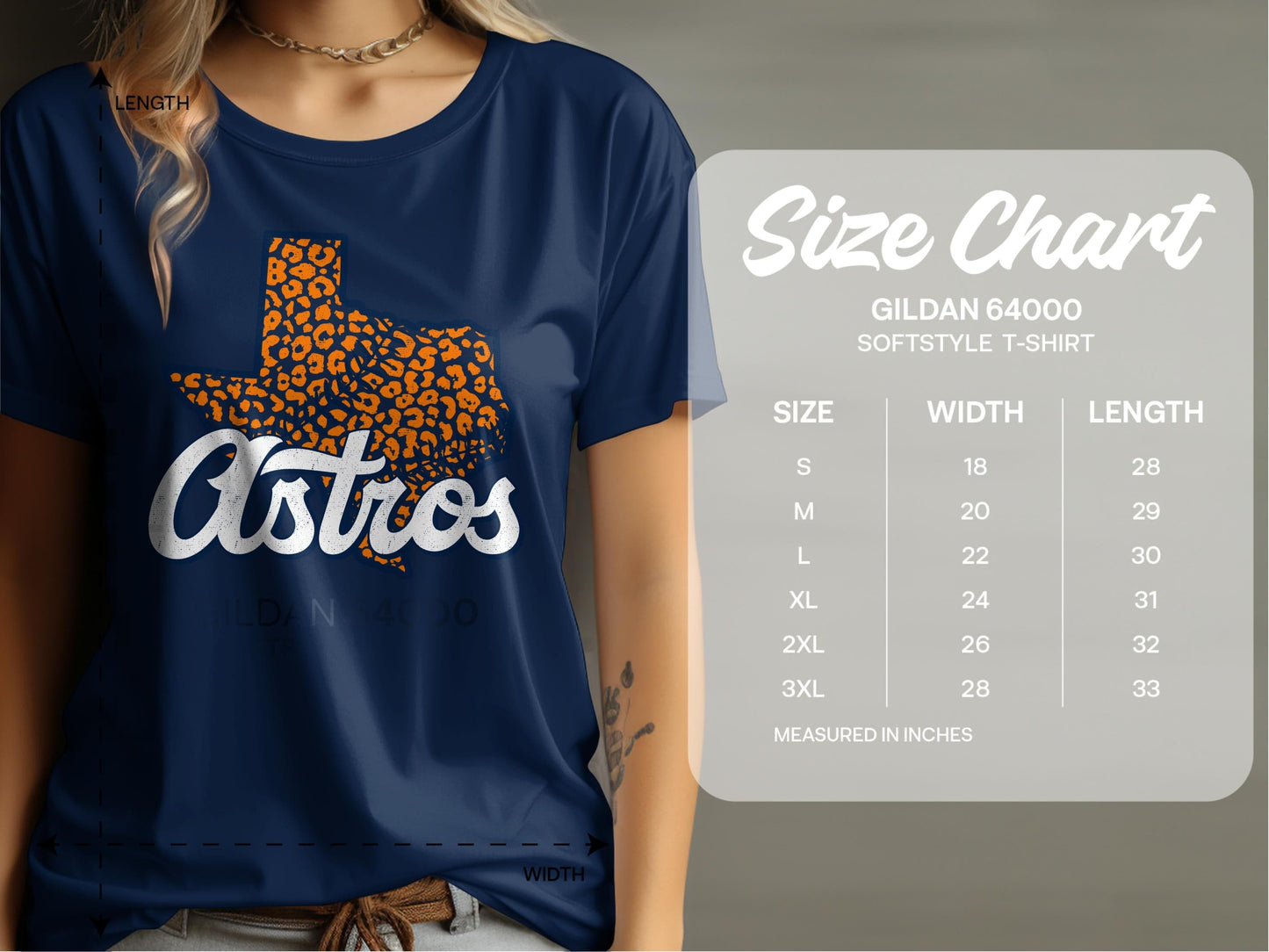 JPD Physical Item Texas Baseball Team with Leopard Print Inside State T-Shirt