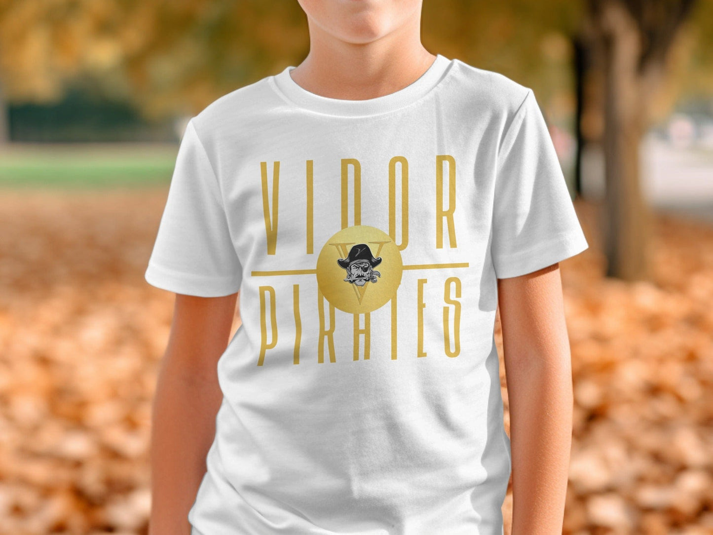 Jen Peete Designs Physical Item Vidor Pirates Logo T-Shirt