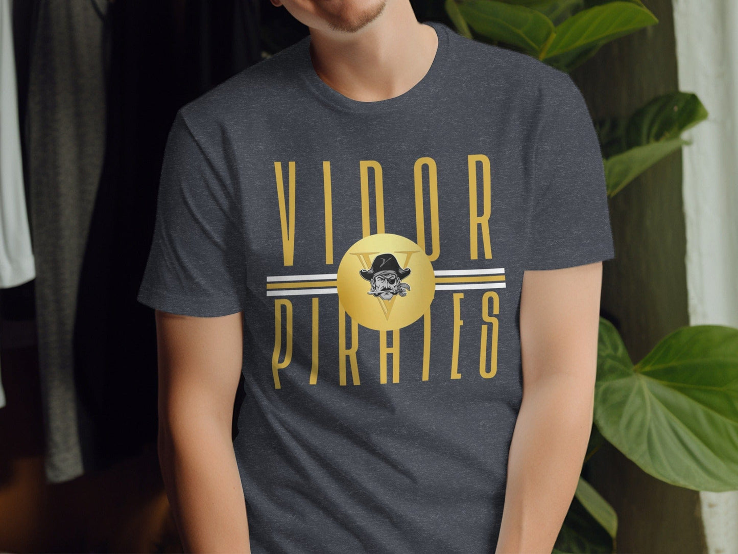 Jen Peete Designs Physical Item Vidor Pirates Logo T-Shirt