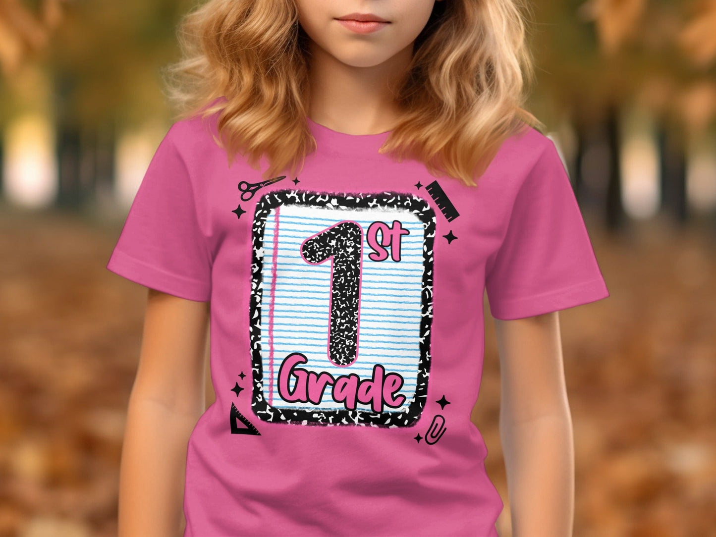 Jen Peete Designs Youth Clothing Back to School 1st Grade Graphic T-Shirts