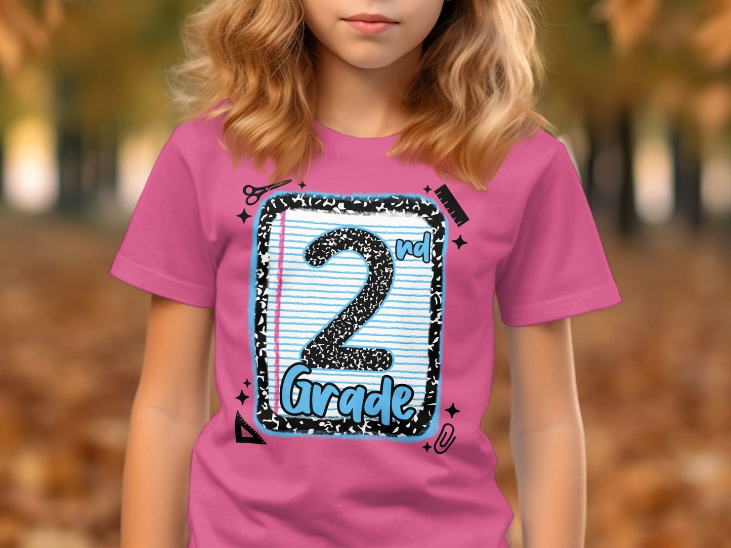 Jen Peete Designs Youth Clothing Back to School 2nd Grade Graphic T-Shirts