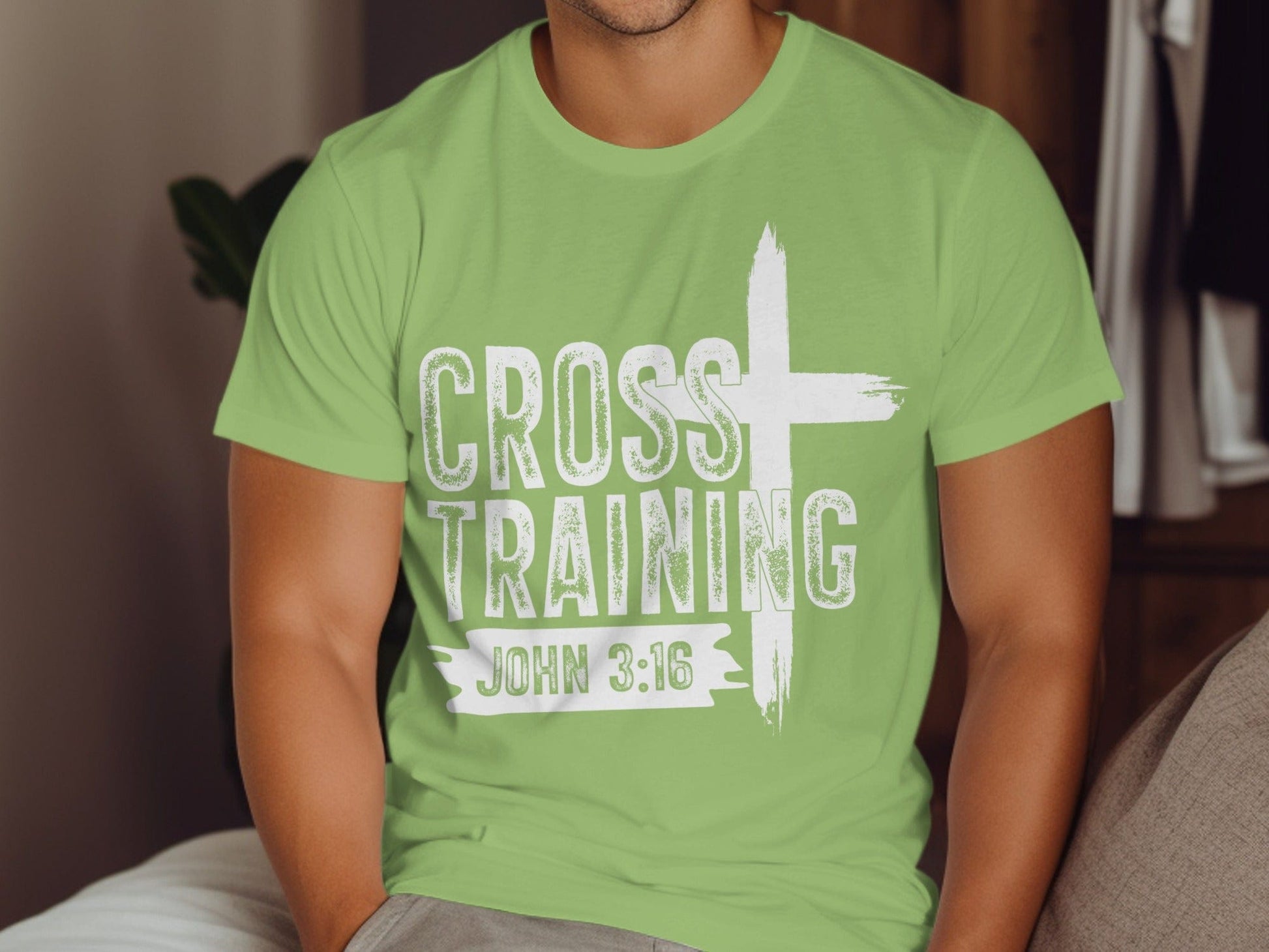 Jen Peete Designs Christian Clothing Cross Training with John 3:16 Christian Inspired T-Shirts