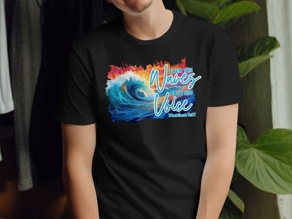 Jen Peete Designs Christian Clothing Even the Waves Obey His Voice Matthew 8 27 Christian T-Shirts