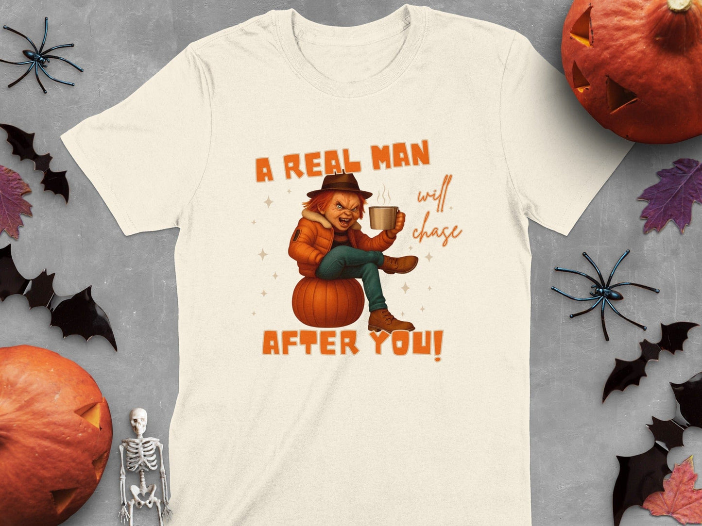 Jen Peete Designs Clothing T-shirts A Real Man Will Chase After You Child's Play Graphic T-Shirt