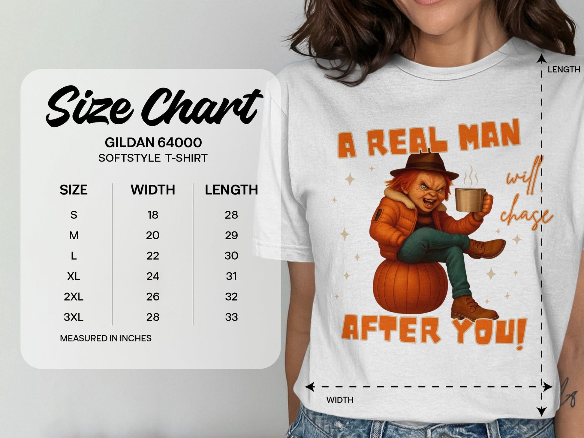 Jen Peete Designs Clothing T-shirts A Real Man Will Chase After You Child's Play Graphic T-Shirt