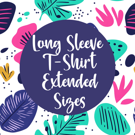 Jen Peete Designs Clothing T-shirts Add-on Long Sleeve Extended Size Charge