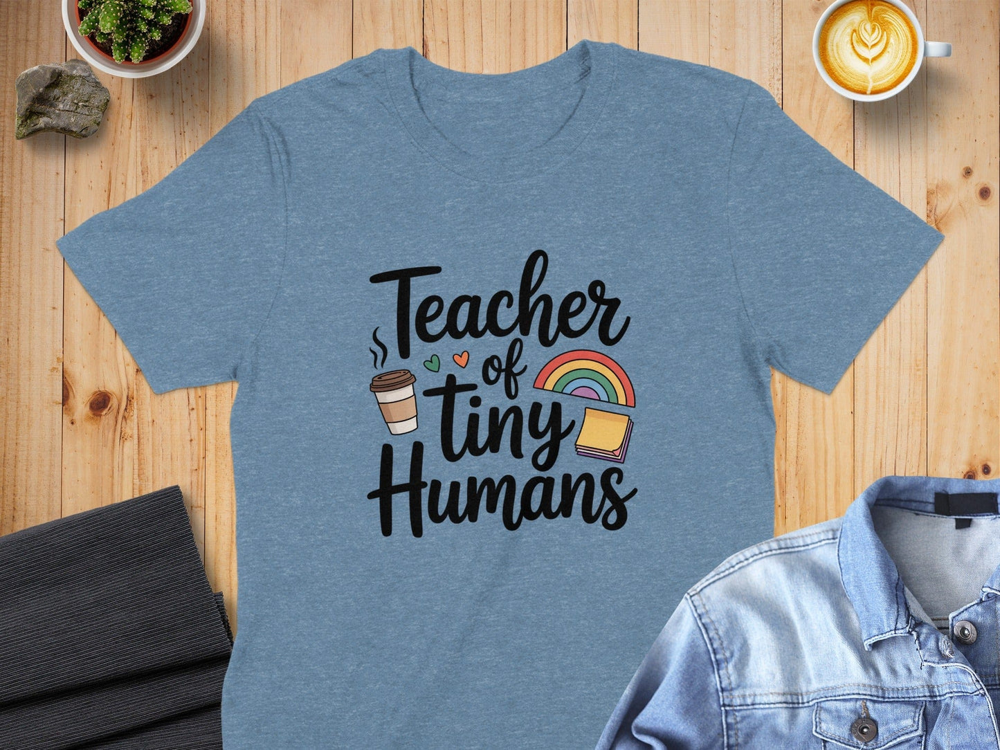 Jen Peete Designs Clothing T-shirts Adorable "Teacher Of Tiny Humans" T-Shirt