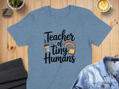 Jen Peete Designs Clothing T-shirts Adorable "Teacher Of Tiny Humans" T-Shirt