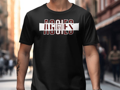 Jen Peete Designs Clothing T-shirts Aggies Distorted Style Aggies Shirts