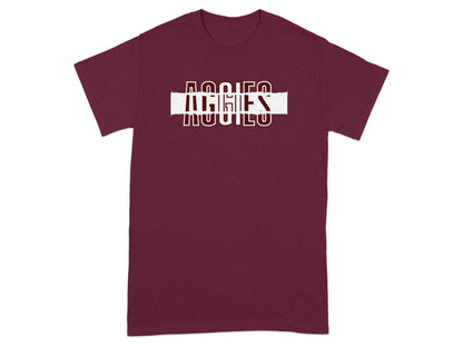 Jen Peete Designs Clothing T-shirts Aggies Distorted Style Aggies Shirts