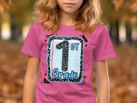 Jen Peete Designs Clothing T-shirts Back to School 1st Grade Graphic T-Shirts