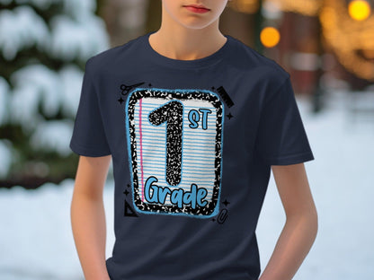 Jen Peete Designs Clothing T-shirts Back to School 1st Grade Graphic T-Shirts