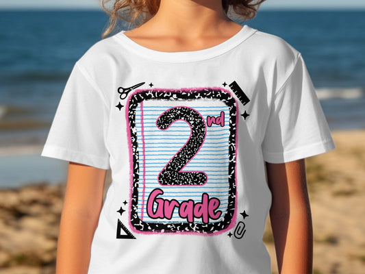 Jen Peete Designs Clothing T-shirts Back to School 2nd Grade Graphic T-Shirts