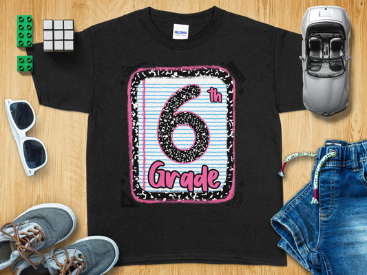 Jen Peete Designs Clothing T-shirts Back to School 6th Grade Graphic T-Shirts