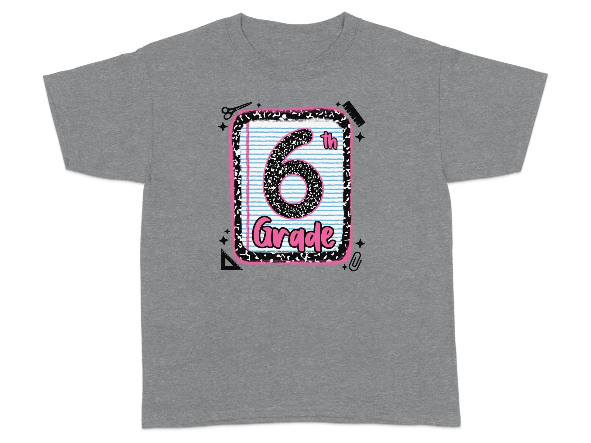 Jen Peete Designs Clothing T-shirts Back to School 6th Grade Graphic T-Shirts