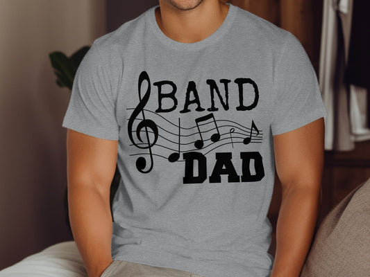 Jen Peete Designs Clothing T-shirts Band Dad Spirit Shirt