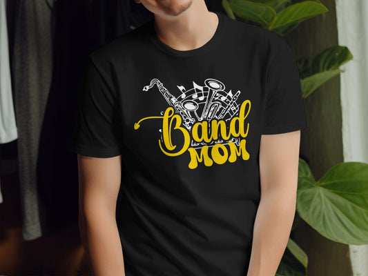 Jen Peete Designs Clothing T-shirts "Band Mom" Bold Graphic Tee | Hoodie | Sweatshirt | Long Sleeve