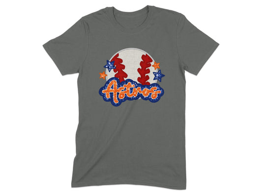 JPD Clothing T-shirts Baseball Astros Team Spirit Graphic Great For Fans T-Shirt