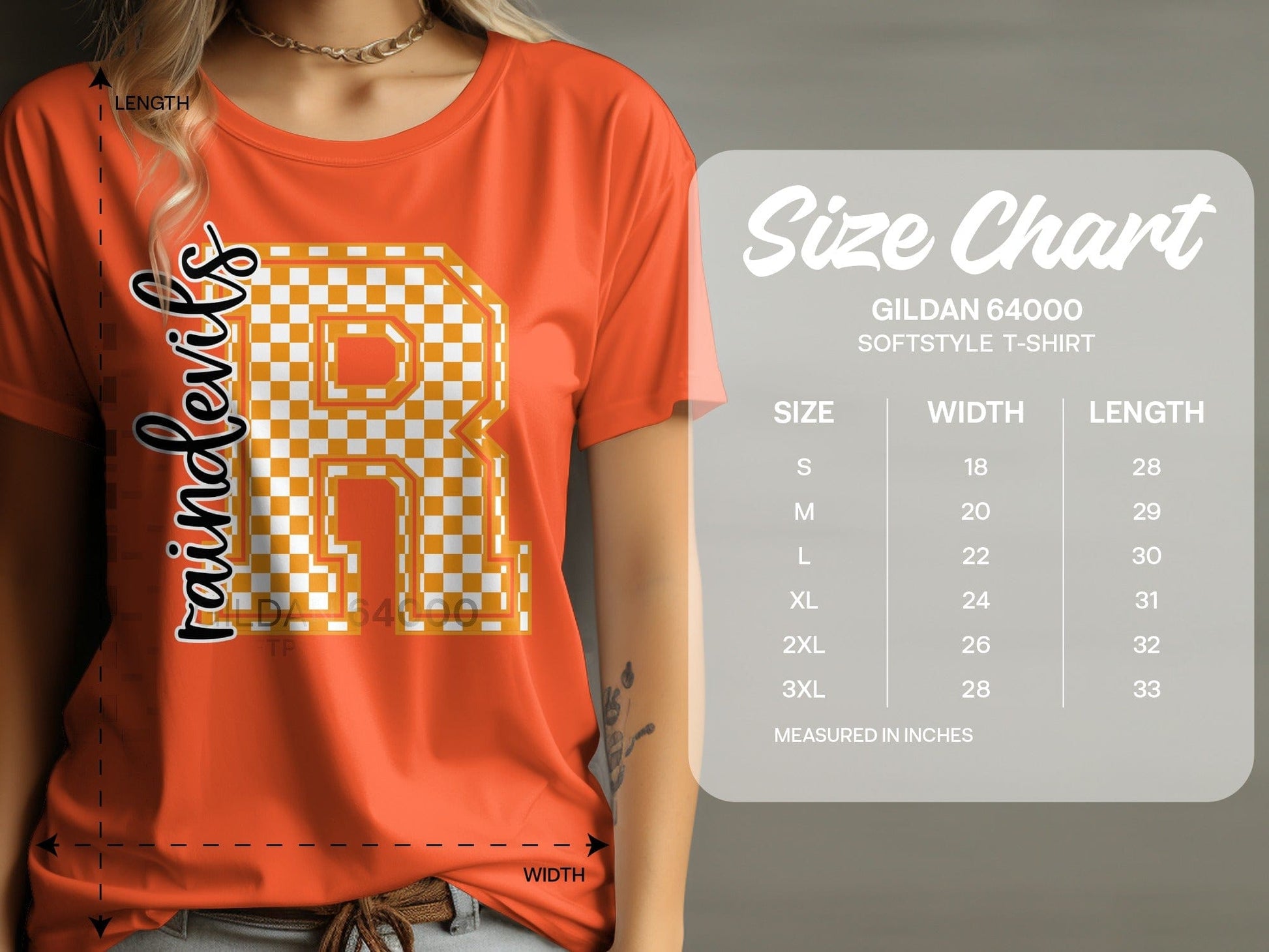 Jen Peete Designs Clothing T-shirts Checkered Raindevils Spirit Shirt