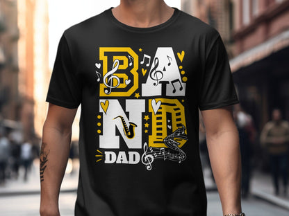Jen Peete Designs Clothing T-shirts Customizable Band Dad T-Shirt