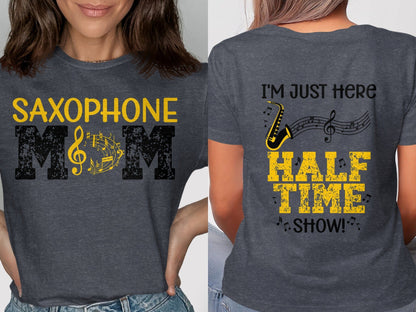 Jen Peete Designs Clothing T-shirts Customizable Band Instrument Mom Graphic T-Shirt